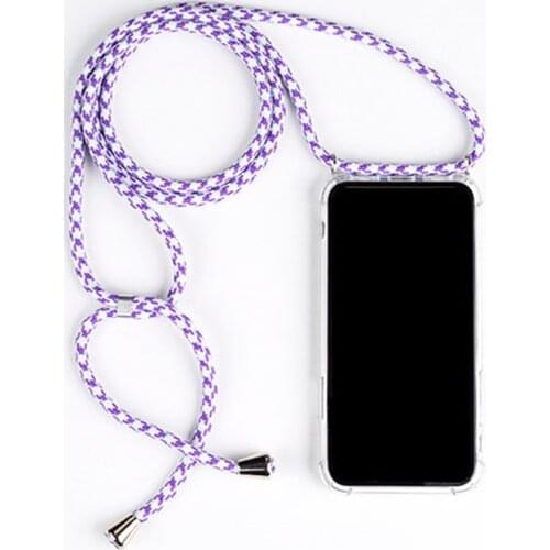 TPU Soft Lanyard Necklace Shoulder Neck Strap Case For Samsung Galaxy A90 A51 A70E A91 A81 M80S NOTE 10 S10 LITE M60S S11E Case