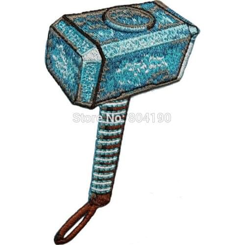 3.5" 's Hammer Mjolnir Superhero Movie TV Series Costume Embroidered Emblem applique iron on patch