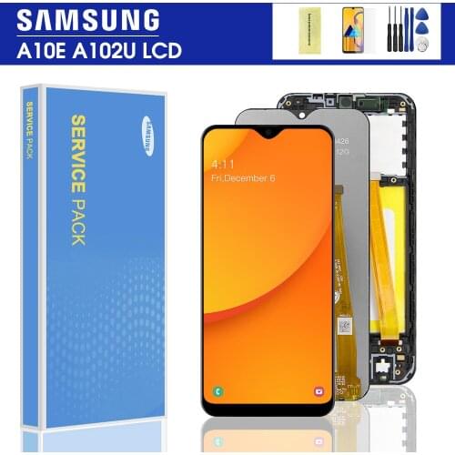 Original For Samsung Galaxy A10e A102 A102F A102DS A102U Display Touch Screen Digitizer Assembly A102F/DS For SAMSUNG A10e LCD