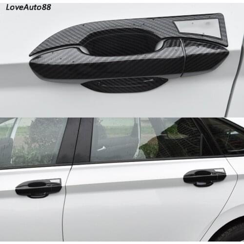 For Volkswagen VW Jetta MK7 2021 2019 2020 Car ABS Chrome Handle Protective Cover Door Handle Outer Bowls Trim Accessories