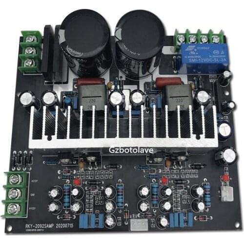 IRS2092+IRFI4019 dual-channel 200W*2 digital audio field effect tube power amplifier board