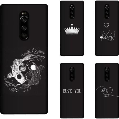 Soft Silicone For Sony Xperia 1 Z1 Compact Case Cover Painting Matte Cases For Sony Xperia Z2 Z3 Z5 Compact Premium XZ3 Funda