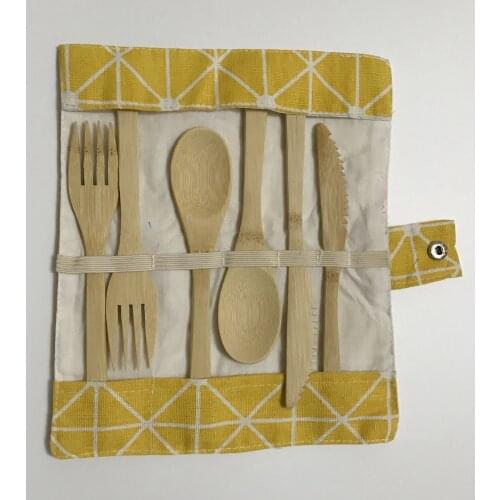 Knife Spoon Fork Set with Cloth Bag