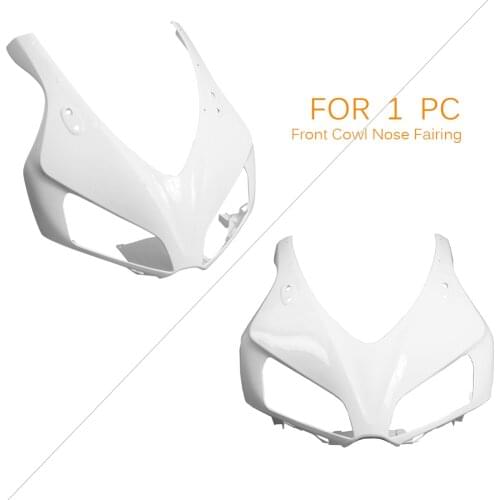 Unpainted White Upper Front Fairing Cowl Nose Faring Body Kit For Honda CBR1000RR & CBR 600RR 2006 2007 ABS Injection Mold