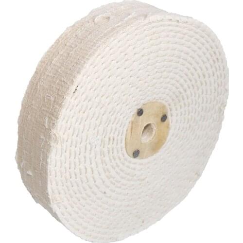 1PC 8Inch Cotton Cloth Buffing Wheel 200mm Matel Mirror Polishing Wheel 10mm Hole