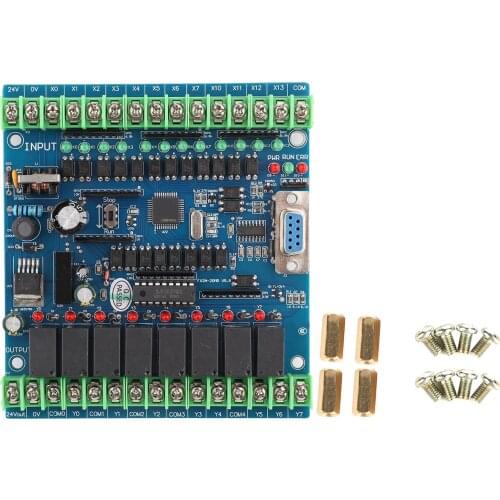 PLC Programmable Logic Controller FX2N-20MR Module PLC Industrial Control Board 12 Input 8 Output 24V 5A