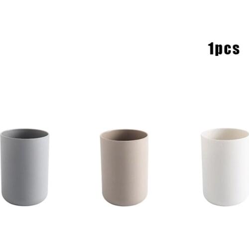 Simple Toothbrush Holder Punch-Free Mouthwash Cup Brushing Cup Wall-Mounted Bathroom Wall-Mounted Toiletry Set Hot