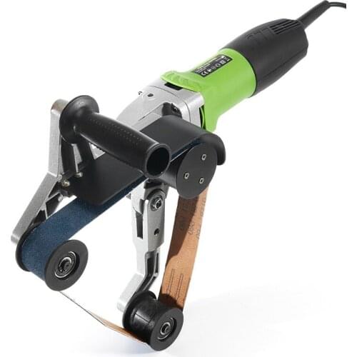 Stainless Steel Tube Belt Sanders Grinding Polishing Machine Wire Drawing Machine Processing Polishing Tool 110V/220V