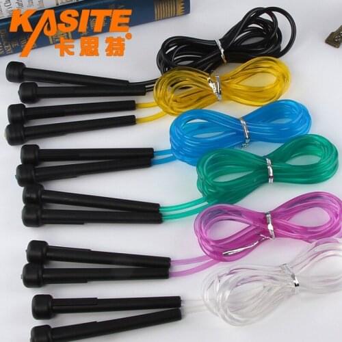 Jump Rope Adjustable No Tangle Flexible PVC Skipping Rope Lightweight Durable Speed Jumping Ropes for Student Trainning 2 Pack