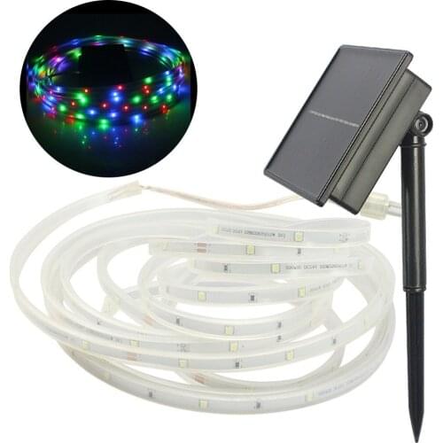 LED Solar String Lights Christmas Halloween Decorative Lights Warm White Colorful Fairy String Lamp Garden Patio Light Backyard