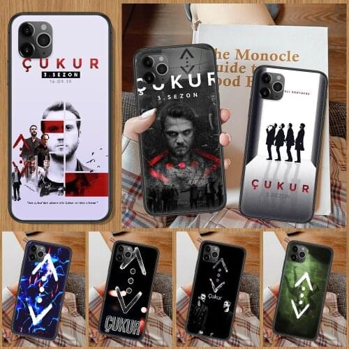 Turkish TV Series Cukur Phone Case For iphone 5 5S SE 2 6 6S 7 8 11 12 Mini Plus X XS XR Pro Max black 3D cover soft Etui