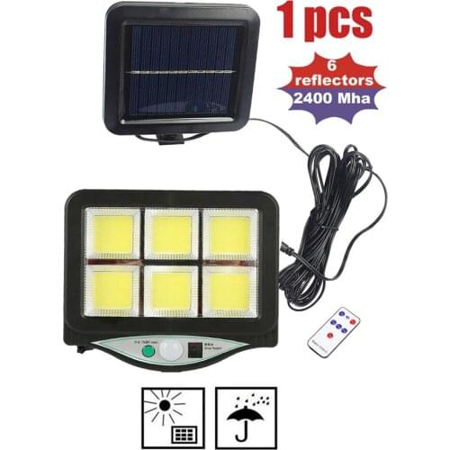 Solar Outdoor Garden Street light PIR Motion Sensor Wall Lamp Leds Solar Panel Power Lamp Waterproof Patio Path Night light remo