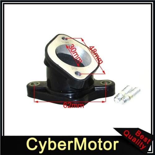 30mm Inlet Pipe Angled Curve Intake Manifold For CG250 250cc 200cc Pit Dirt Bike Go Kart ATV Quad