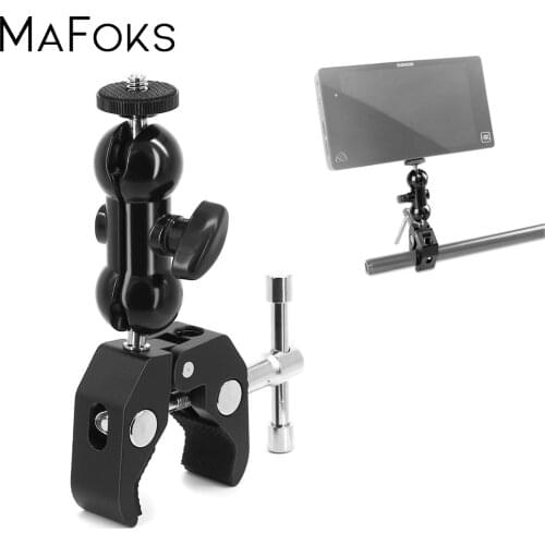 Camera Clamp Ball Head Adapter Magic Friction Arm with Super Clamp For DJI Ronin Gimbal DSLR Camera LCD Monitor LED Light
