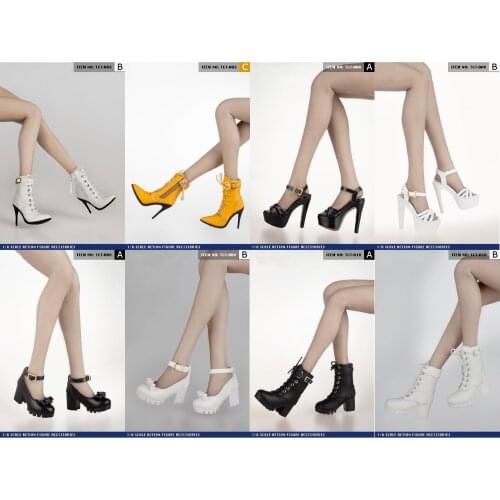 Toyscentre TCT-003 TCT-006 TCT-008 TCT-010 1/6th Scale FemaleShoes boots For 1/6th Action Figure