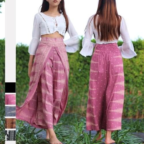 2021 New Women Yoga Leggings Yoga Pants Polyester Elastic Women Casual Loose Yoga Trousers Baggy Boho Jumpsuit Harem Pants