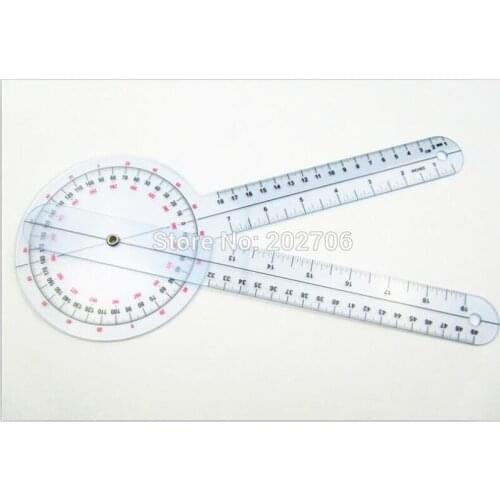 0-300mm/12" Goniometer Protractor Medical ruler Angular meter,10pcs/lot