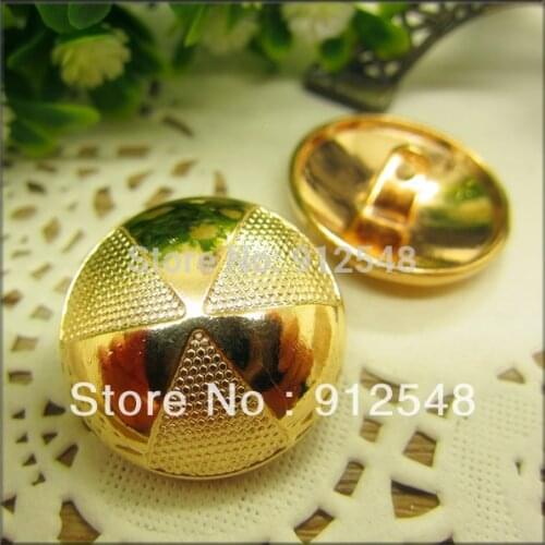 10pcs,25mm Classic fashion Gold metal buttons,DIY handmade materials,Clothing accessories JX002