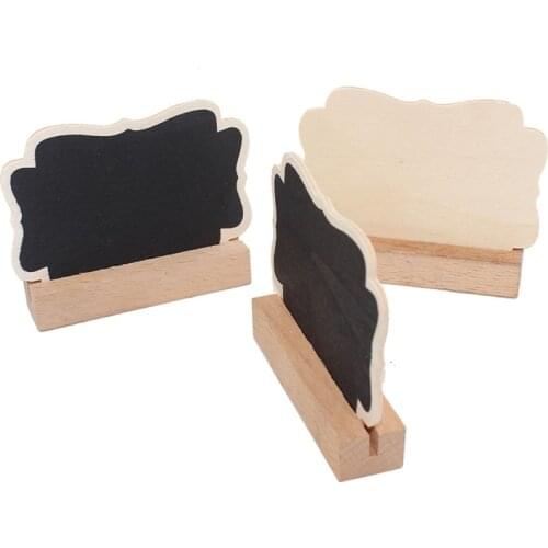 10pcs/Lot Kawaii Butterfly Wooden Mini Blackboard Stand WoodenTag Chalkboard for Party Office School Supplies Accessories Favor