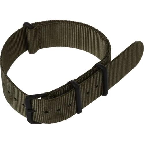 20mm Army Green Nylon Fabric Outdoor Sport Watch Band Strap Fits TIMEX WEEKENDER WB2034