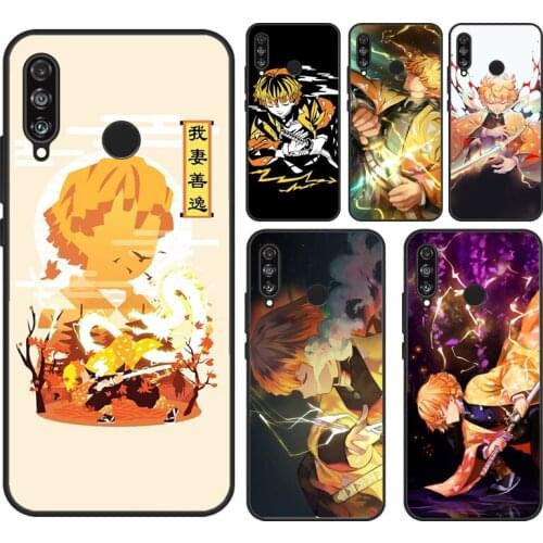 Zenitsu Kimetsu no Yaiba Case For Huawei P30 Lite Mate 20 10 P20 P30 Pro Soft Cover For Huawei P Smart 2019 2021