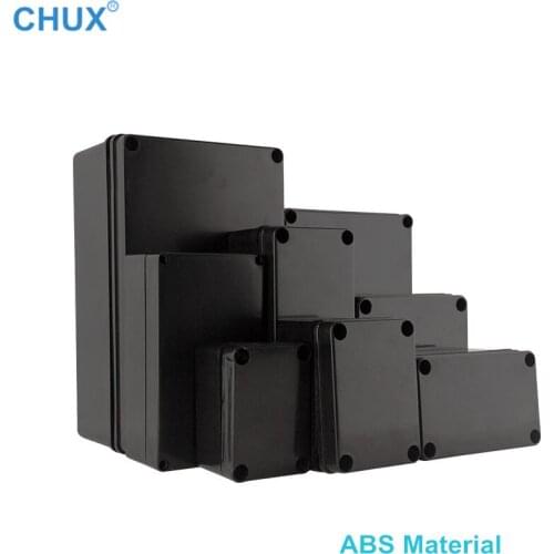 Black color Waterproof Plastic DIY Junction Box Enclosure Electronic Instrument Housing Case Electrical Project Outdoor Boxes