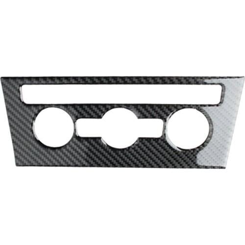 For Golf 7/7.5/for R-Line 1PC Real Carbon Fiber Car Air Conditioner Switch Knob Panel Cover Trim Moldings Car Styling