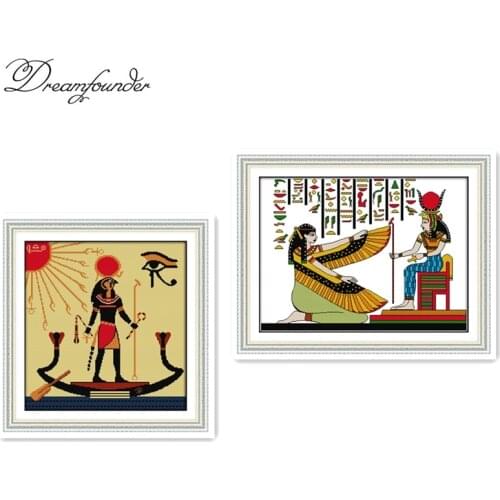 Egyptian 1 cross stitch kit aida 14ct 11ct count printed canvas stitches embroidery DIY handmade needlework