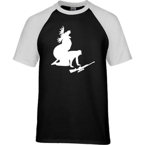 Elk Hunter Personalized Graphic t shirt 2020 new summer 100% cotton high quality raglan men t-shirt casual top tees S-2XL