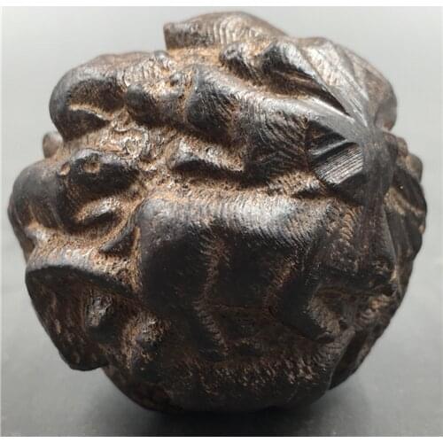 China Hand Carved natural wooden 12 Zodiac ball statue - tiger dragon horse