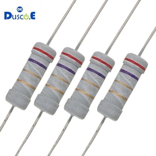 80pcs 0.22 ohm 680 ohm 2W Resistance Carbon Film Resistance Resistance Assortment Kit Set 8 values Each 10pcs Resistencias Pack