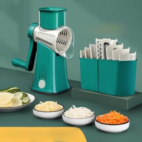 Nordic Kitchen Must-have Multi-function Drum Cutter, Household Hand-cranked Vegetable Cutter, Potato Grater, Fruit Slicer