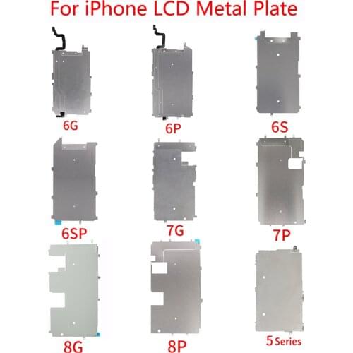 Screen LCD Back Metal Plate For iPhone 5S 5C 5G 6 PLus 6S Plus 7 Plus 8 Plus SE Display Backplate Protector Cover Bracket