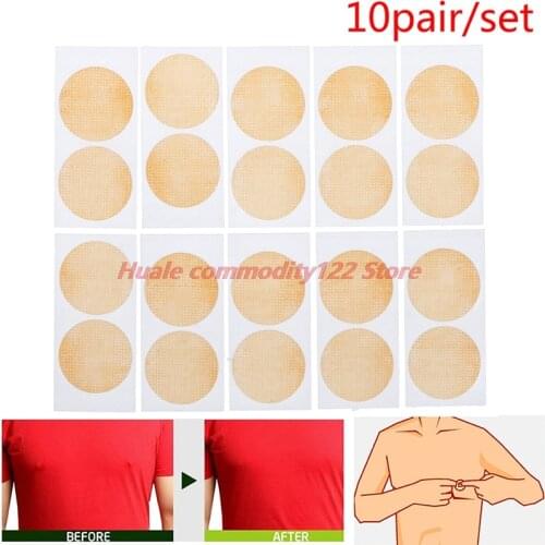 Hot 10 Pairs Disposable Nipple Covers Sticker Men Adhesive Breast Bra Pad Patch For Adult Games