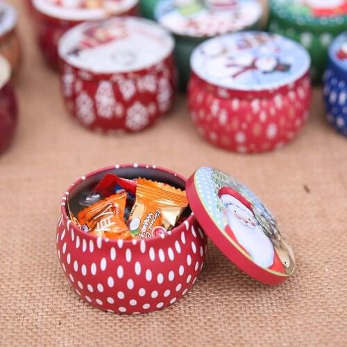 1Pcs Mini Iron Candy Box Cookie Rose Tea Pot Fresh National Style Metal Gift Storage Box Christmas Decorations New Year Gifts 25