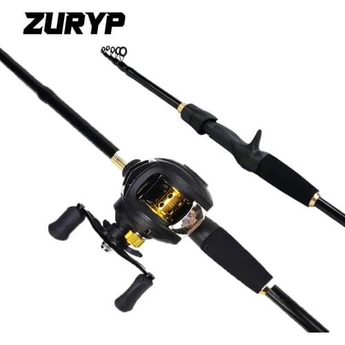 ZURYP 1.8m-2.4m Fishing Rod and Reel Combo Ultralight Rod and Reel Portable Telescopic Fishing Travel Combo A