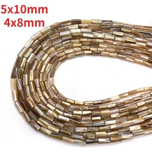 Natural Advanced Penguin Shell Cylinder Seed Beads Loose for Jewelry Make DIY Bracelets Necklaces Earrings Ring Accessories
