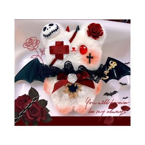 Original Doll Dark Style Little Bear Baby Hug Doll Plush Handmade Accessories