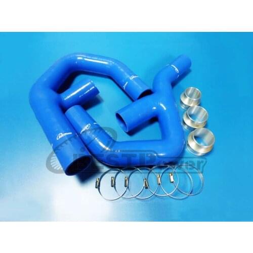 FRONT INTERCOOLER SILICONE HOSE FOR VW GOLF MK5 /MK6/GTI/JETTA /AUDI A3 2.0T blue