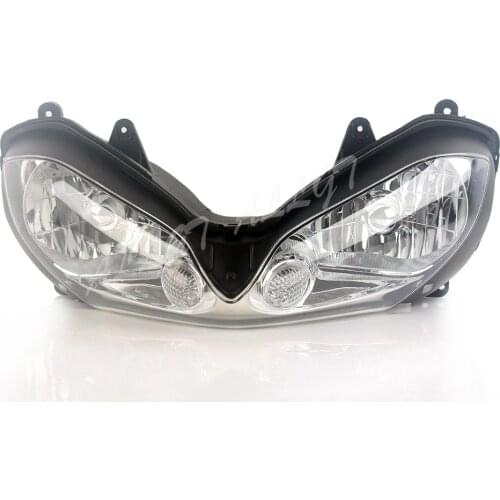 ALLGT Front Motorcycle Headlight Headlamp Assembly for KAWASAKI ZX10R 04 05 2004 2005