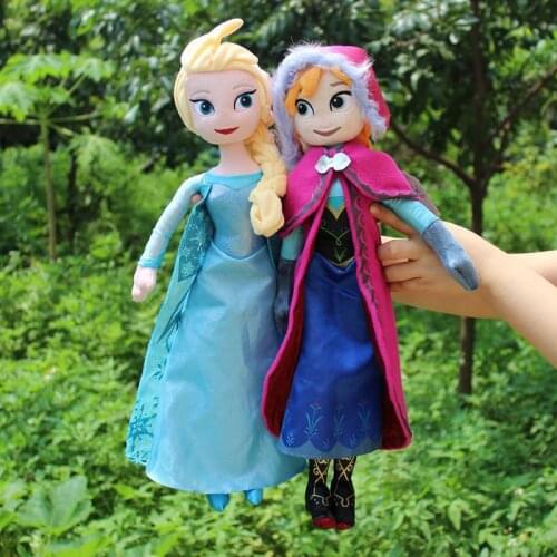 Disney Frozen 40cm 30cm Plush Doll Toys Cute Girls Toys Princess Anna& Elsa Doll Girl Birthday Gifts Pelucia Boneca Juguetes