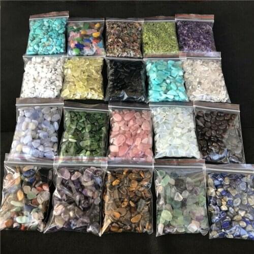 Drop Shipping 100g Degaussing Stone Minerals Fish Tank Natural Crystal Gravel Stone Decorative Healing Crystals