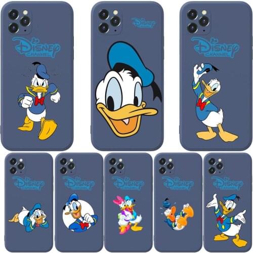 Donald Duck Anime Phone Case cover For iphone 12 Pro Max 11 8 7 6 S XR PLUS X XS SE 2020 mini black cell shell Sapphire blue