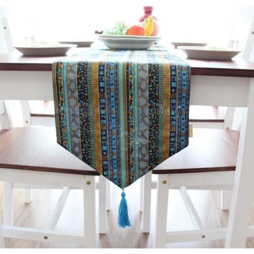 Color Stripe Table Flag Table Runner of Modern Contracted Tablecloth Wedding Table Decoration