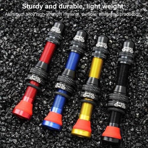 60mm Schrader Valve Core Mountain Road Bike Replacement Tubeless Core Schrader Valve Tubeless Tyre Valve Accessories