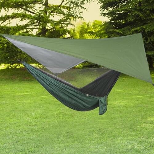 Outdoor rainproof shade cloth tent hammock tarpaulin cover beach shade multifunctional canopy camping hiking supplies