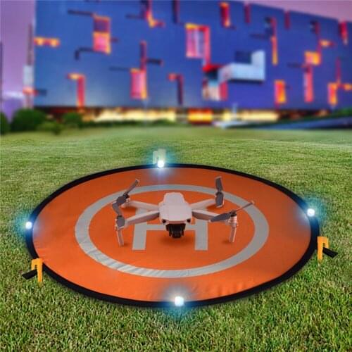 Universal Night Flight Light With Battery Fit Luminous Mode Landing Pad 75cm Waterproof Parking Apron for DJI Mavic Air 2 Drone