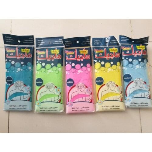 High Quality Nylon Exfoliating Massage Towel Beauty Skin Bath Shower Wash Cloth Towel Back Scrub Novelty 6 Colors