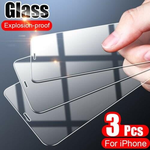 ILEPO Tempered Glass For iPhone 12 11 Pro Max X XS Max XR Protector For iPhone Tempered Film Screen Protector Front Glass HD