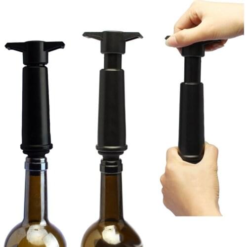 1 Set Wine Saver Vacuum Bottle Stopper Set 1 Pump+2 Caps Sealing Preserver Wine Drinks Bottle Hat Caps Silicone Wine Stoppers